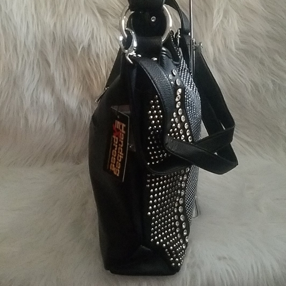 BRILLIANT BLUE RHINESTONE HOBO - Picture 6 of 12